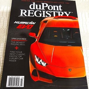 Rare New Unused DuPont Registry March 2019 WITH EVO HURRACAN COVER